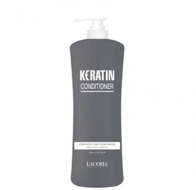 Укрепляющий кондиционер с кератином для волос, Lacoha Keratin Intensive Care Conditioner, Aomi, 1500 мл - фото