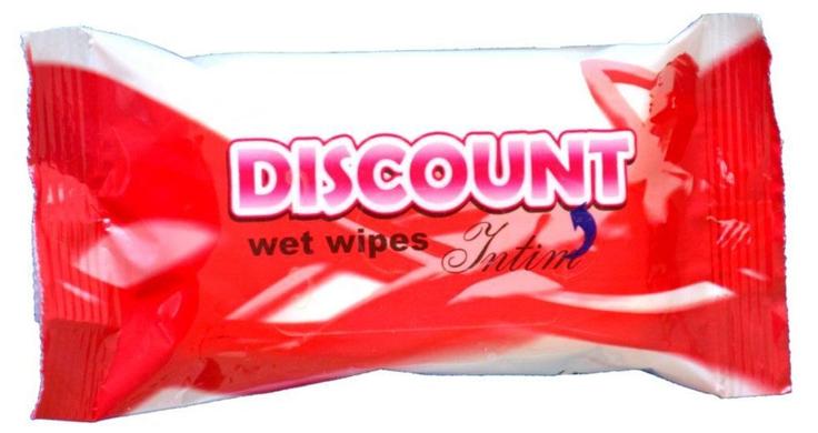 Салфетки влажные для для интимной гигиены, Discount, 15 шт - фото