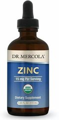 Цинк, Zinc, Dr. Mercola, 15 мг, 115 мл - фото