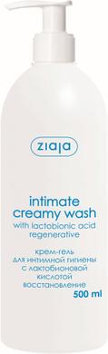 Кремовая жидкость для интимной гигиены с лактобионовой кислотой, Ziaja, 500 мл - фото
