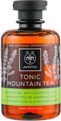 Гель для душа с эфирными маслами, Тонизирующий горный чай, Apivita, 300 мл - фото