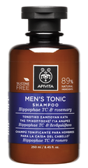 Тонизирующий шампунь против выпадения волос для мужчин, Apivita, 250 мл - фото