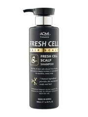 Шампунь против выпадения волос со стволовыми клетками, Cleeds Fresh Cell Scalp Shampoo, Aomi, 500 мл - фото