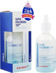 Увлажняющая сыворотка для лица с гиалуроновой кислотой и пептидами, Sur.Medic Super Hyaluronic 100 Aqua Serum, Neogen, 100 мл - фото