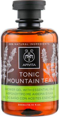 Гель для душа с эфирными маслами, Тонизирующий горный чай, Apivita, 300 мл - фото