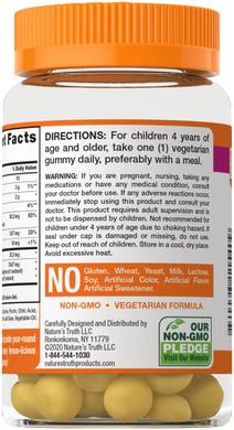 Витамин C + цинк и эхинацея Just 4 Kidz, Nature's Truth, 60 жевательных конфет - фото