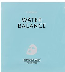 Гідрогелева маска для обличчя для відновлення водного балансу, Water Balance Gel Mask, LINDSAY, 25 г - фото