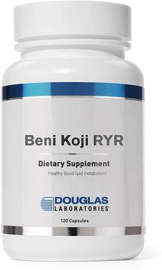 Ферментований червоний дріжджовий рис, Beni-Koji RYR, Douglas Laboratories, 120 капсул - фото