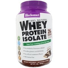 Изолят сывороточного протеина (шоколад), Whey Protein Isolate, Bluebonnet Nutrition, 924 г - фото