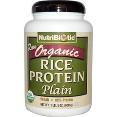 Рисовый протеин органик, Rice Protein, NutriBiotic, 600 грамм - фото
