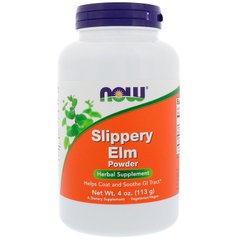 Скользкий вяз (Slippery Elm), Now Foods, порошок, 113 г - фото
