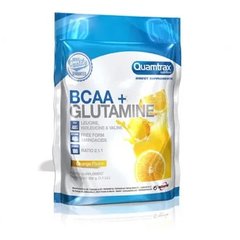 Комплекс аминокислот BCAA с глютамином, BCAA 2:1:1 + Glutamine, Quamtrax, вкус лимон, 500 г - фото