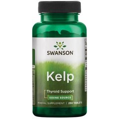 Келп Источник йода, Kelp Iodine Source, Swanson, 225 мкг 250 таблеток - фото
