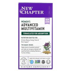 Мультивитамины для женщин, Every Woman Multivitamin, New Chapter, 72 таблетки - фото