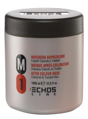 Відновлююча маска для фарбованого волосся, M1, Echosline, 1000 мл - фото