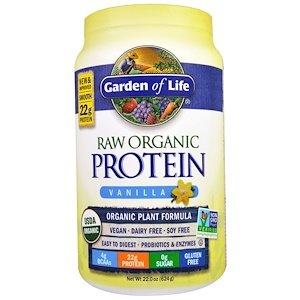 Протеїн, формула з органічним білком, Plant Formula, Garden of Life, ванільний смак, 631 г - фото