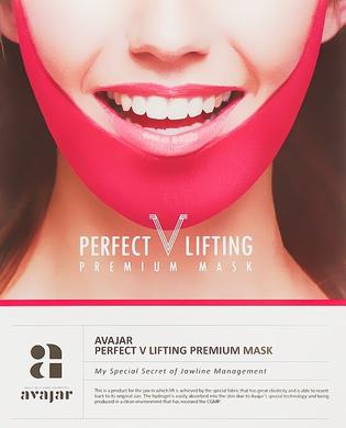 Маска для корекції овалу обличчя, Perfect V Lifting Premium Mask, Avajar, 11 мл - фото