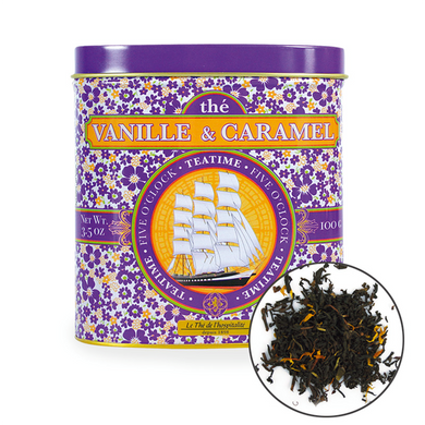 Органический черный чай с ароматом ванили и карамели, 100 г - фото