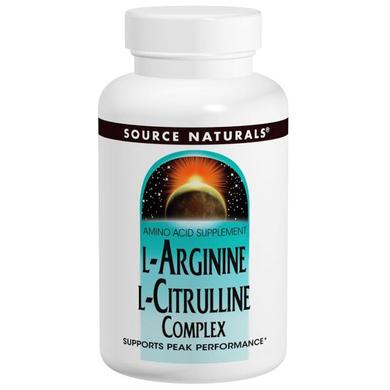 Аргінін, цитрулін (амінокислоти), L-Arginine L-Citrulline, Source Naturals, комплекс, 1000 мг, 240 таблеток - фото