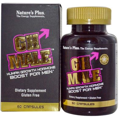 Гормон росту для чоловіків, GH Male Growth Hormone, Nature's Plus, 60 капсул - фото