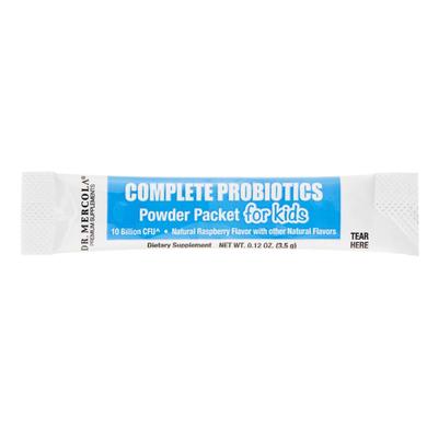 Пробіотики для дітей зі смаком малини, Complete Probiotics, Dr. Mercola, порошок, 30 пакетів по 3.5 г - фото