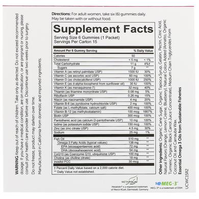 Мультивитамины для женщин, Women's Complete, SmartyPants, фруктовый вкус, 15 пакетиков - фото