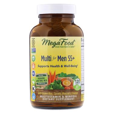 Витамины для мужчин 55 +, Multi for Men 55+, Mega Food, 120 таблеток - фото