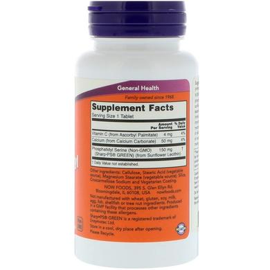 Фосфатидилсерин (Phosphatidyl Serine), Now Foods, 150 мг, 60 таблеток - фото