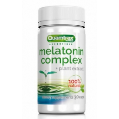 Мелатонін, Melatonin, Quamtrax, 30 капсул - фото