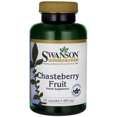 Витекс священный, ягоды, Chasteberry Fruit, Swanson, 400 мг, 120 капсул - фото
