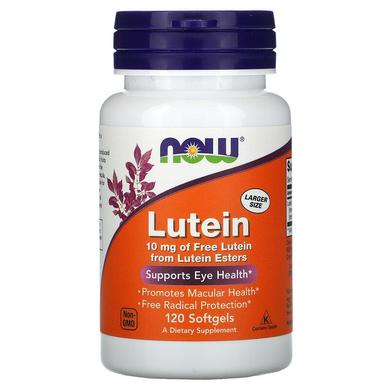 Лютеїн, Lutein, Now Foods, 10 мг, 120 капсул - фото