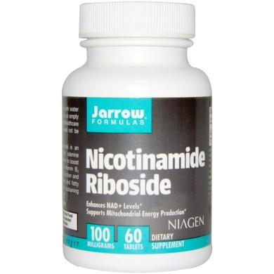 Никотинамид рибозид, Nicotinamide Riboside, Jarrow Formulas, 100 мг, 60 таблеток - фото