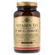 Вітамін Д3, Vitamin D3, Solgar, 25 мкг (1000 МО), 100 капсул, фото – 1