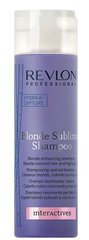 Шампунь увлажняющий для защиты блондированных волос Interactives Color Sublime, Revlon Professional, 250 мл - фото