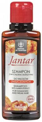 Бурштинний зміцнюючий шампунь для волосся, Jantar Shampoo, Farmona, 100 мл - фото