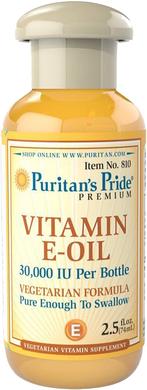 Витамин Е, Vitamin E-Oil, Puritan's Pride, 30000 МЕ, масло, 74 мл - фото