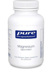 Магний (глицинат), Magnesium (glycinate), Pure Encapsulations, 120 мг, 90 капсул - фото