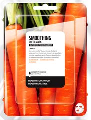 Маска тканинна для обличчя, Carrot Smoothing Sheet Mask, Superfood For Skin, 25 мл - фото