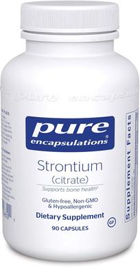 Стронцій цитрат, Strontium citrate, Pure Encapsulations, 90 капсул - фото