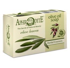 Оливковое мыло с оливковыми листьями, Olive Oil Soap, Aphrodite - фото