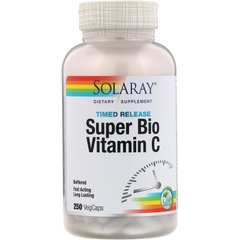 Буферизированный витамин С, Bio C Buffered, Solaray, 250 капсул - фото
