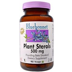 Фитостеролы, Plant Sterols, Bluebonnet Nutrition, 500 мг, 90 капсул - фото
