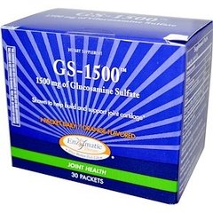 Здоровье суставов, GS-1500 Joint Healt, Enzymatic Therapy (Nature's Way.), вкус апельсина, 30 пакетиков - фото
