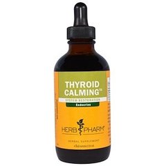 Підтримка щитовидної залози, Thyroid Calming, Herb Pharm, суміш екстрактів, 120 мл - фото