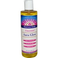 Масло для тела и массажа, Aura Glow, Heritage Products, без запаха, 240 мл - фото