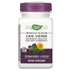 Варикоз на ногах, Leg Veins, Nature's Way, 435 мг, 120 капсул - фото