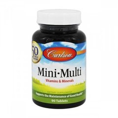 Комплекс основных витаминов и минералов, Carlson Labs, 90 мини таблеток - фото