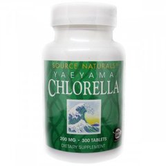 Хлорелла 200 мг, Source Naturals, 300 таблеток - фото