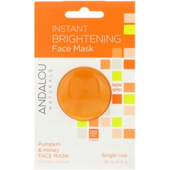 Освежающая маска для лица, Brightening Face Mask, Andalou Naturals, 8 г - фото