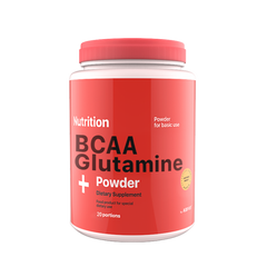 Аминокислота, ВСАА + Glutamine Powder, (Клубника), Ab Pro, 236 г - фото